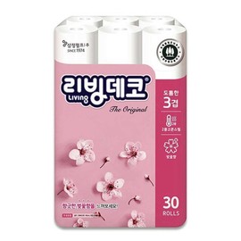 3 layer 30 roll soft bidet deco / 3겹 30롤 부드러운 비데 데코
