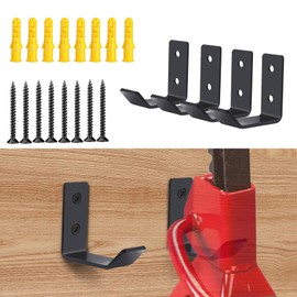 WINUERK Jack Stand Wall Mount Organizer, Car Jack Stands Wall Hooks, Heavy Duty Stainless Steel Holder Hook, Universal Jack Stands Garage Accessories Fits 2 & 3 & 4 & 5 & 6 Ton Jack Stands (4PCS)