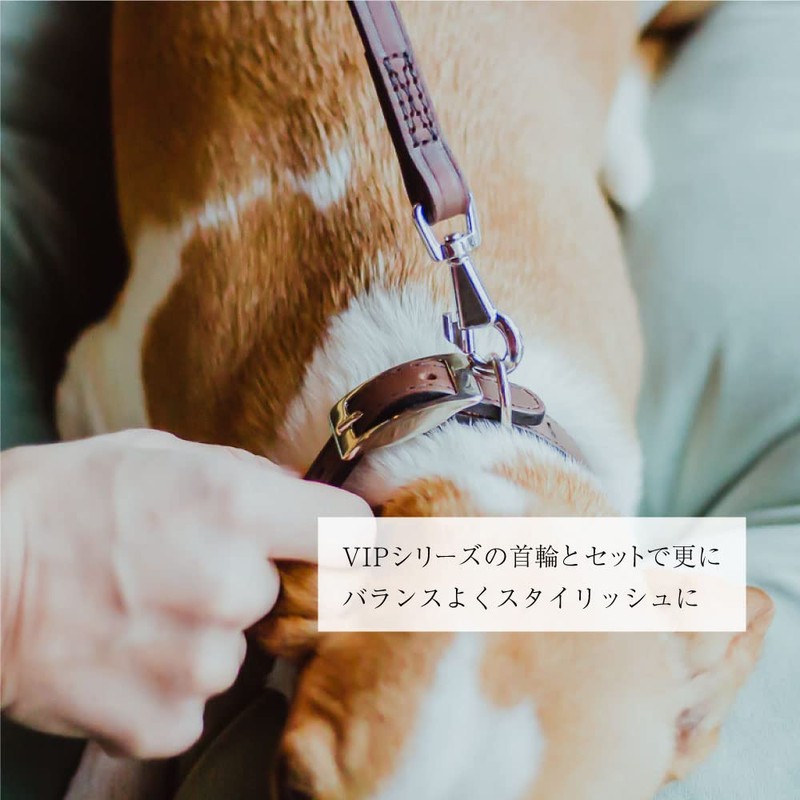 Ferplast Genuine Leather Dog Lead VIP, Leather Dog Leash, Length