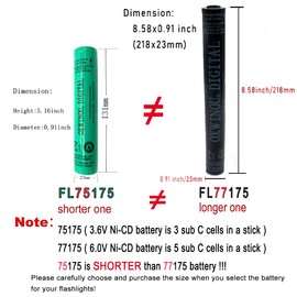 OXWINOU Compatible with streamlight 75175 Battery 75375 streamlight Stinger Parts xt ds led Synergy SDFL-C852 Rechargeable Battery 1-Pack