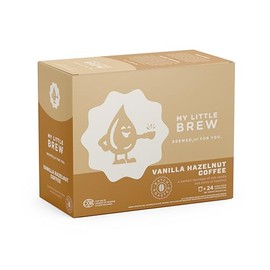 My Little Brew - Vanilla Hazelnut Flavoured Coffee, Single Serve K-cup Pod, Compatible with Keurig K-Cup Brewers, 24-Count