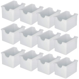 Royal Kitchen Sugar Packet Holder Caddy Classic Restaurant Quality with 20 Packet Capacity (White) Pack of 12