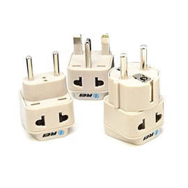 OREI European Plug Adapter Set Works in Albania, Austria, Belgium, Denmark, Finland, Greece, Hungary, Iceland, Netherlands, Norway, Poland, Portugal, Romania, Spain, Sweden, Turkey