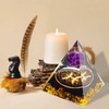 VBNZBK Orgonite Pyramid Crystals Pyramid Large Gemstones Pyramids Zodiac Sign