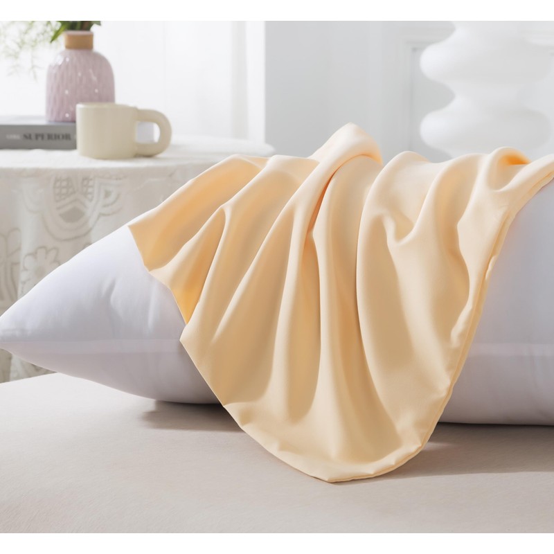 WhatsBedding Body Pillow Cover, Ultra Soft Microfiber Pillowcases, Breathable Long