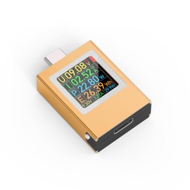 USB C Tester,KJ-KayJI Power Meter Color Screen IPS Digital Multimeter(2025)Voltage,Cur,Pwr,Resistance,Elec,Temp,Capacity,Time,Fast Charging,Support DC4.5-50V/0-12A,D2.0, PD3.0, PPS, QC2.0, QC3.0,FCP..