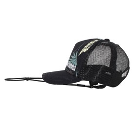 Tabara TM1007 Botanical Black Standard Surf Cap, Popular, Surfing, Men's, Women's, Unisex, Outdoor, Marine Sports, Surfing, Fishing, Camping