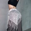 Ballet Dance Hip Scarf Zumba Wrap Skirt Dancewear Dancewear White