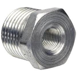 Anvil 8700130456, Steel Pipe Fitting, Hex Bushing, 1/2" NPT Male x 1/8" NPT Female, Galvanized Finish