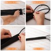 sourcing map 4pcs Zipper Cable Sleeve 31" x 4.3" Neoprene