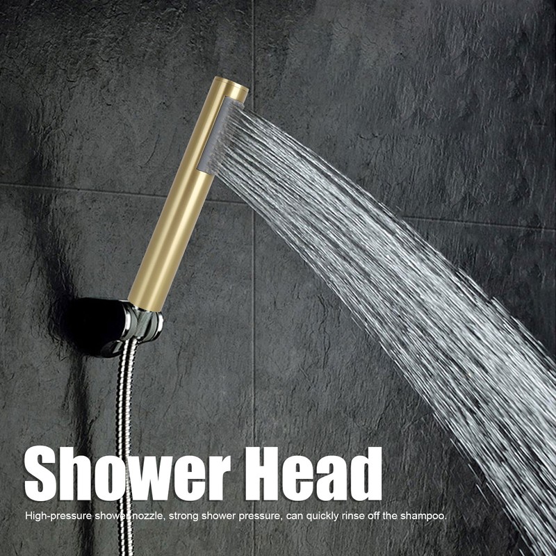 G1/2 Round HandHeld Shower Head Copper Shower Sprayer for Bathroom