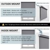 Cordless Roller Shades Blackout Blinds for Windows Room Darkening Rolled
