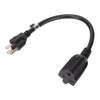 Nema 5‑15P to 5‑20R Adapter 14AWG Heavy Duty 15 Amp