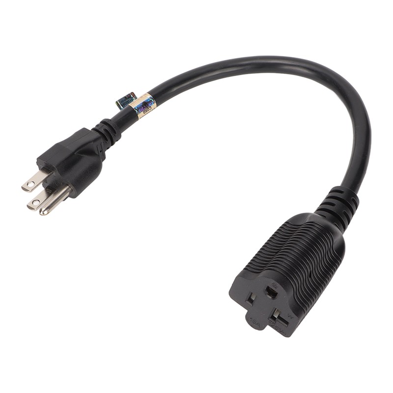 Nema 5‑15P to 5‑20R Adapter 14AWG Heavy Duty 15 Amp