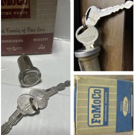 Ford TRUNK LOCK, FORD FALCON 1966-67-68-69-1970/FALCON-COMET SW 1966-70 W/LOGO KEYS