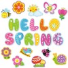 Hello Spring Cut-Outs Spring Flower Cut Outs Bulletin Board Decoration