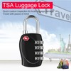 ZHEGE Suitcase Locks Combination with Zinc Alloy Shackle, TSA Approved