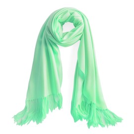 Belle Donne Women's Scarf, Pashmina Wraps, Pashmina Shawl, Hijab Solid Colors, Mint Scarfs 70 x 27