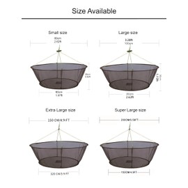 Foldable Fish Catching Net, Hand Cast Cage for Shrimp and Crab