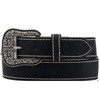 Ariat Basic w/Heavy Stitch Belt Black MD (34" Waist)