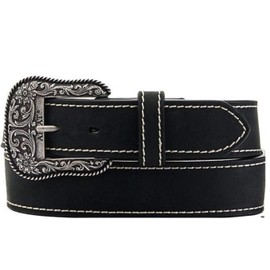 Ariat Basic w/Heavy Stitch Belt Black MD (34" Waist)