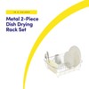 Dish Drying Rack & Cutlery Holder 2 Piece Set -