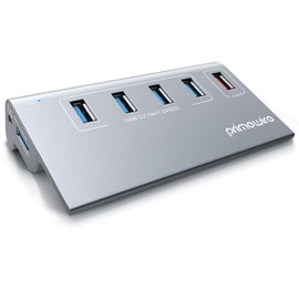 CSL - USB HUB 3.2 Gen1, USB Adapter, USB Splitter 5 Port Compatible with Windows Desktops, Notebooks, Laptops, MacBooks, Mac Mini, iMac (Pro) etc.