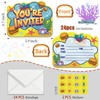 TYHJOY 24 Pcs Cartoon Yellow Birthday Party Invitations with Envelopes,