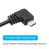 Riertostng 11FT 90 Grad Micro USB Stromkabel, Links Winkel Micro