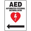 ACCUFORM Signs MFSD420VP Plastic Safety Sign, Legend "AED AUTOMATED External