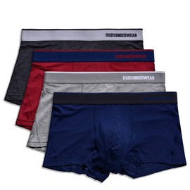 Qrity Paquete de Bóxers para Hombre (4 Unidades, Modal, Talla S/M/L/XL/XXL), Calzoncillos Bóxer para Hombre, Calzones Deportivos para Hombre