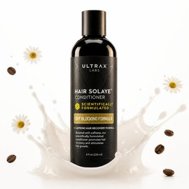 Ultrax Labs Hair Solaye Conditioner for Silky Smooth Hair Growth - Caffeinated Compounds with Chamomile Extract, Women & Men, 8 fl oz, 2 Minute Hair Treatment, Unisex
