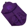 Yoga Studio Organic Cotton Bolster with Handle and Zip - Purple