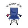 CafePress Queen of The Throne Square Car Magnet 3 X