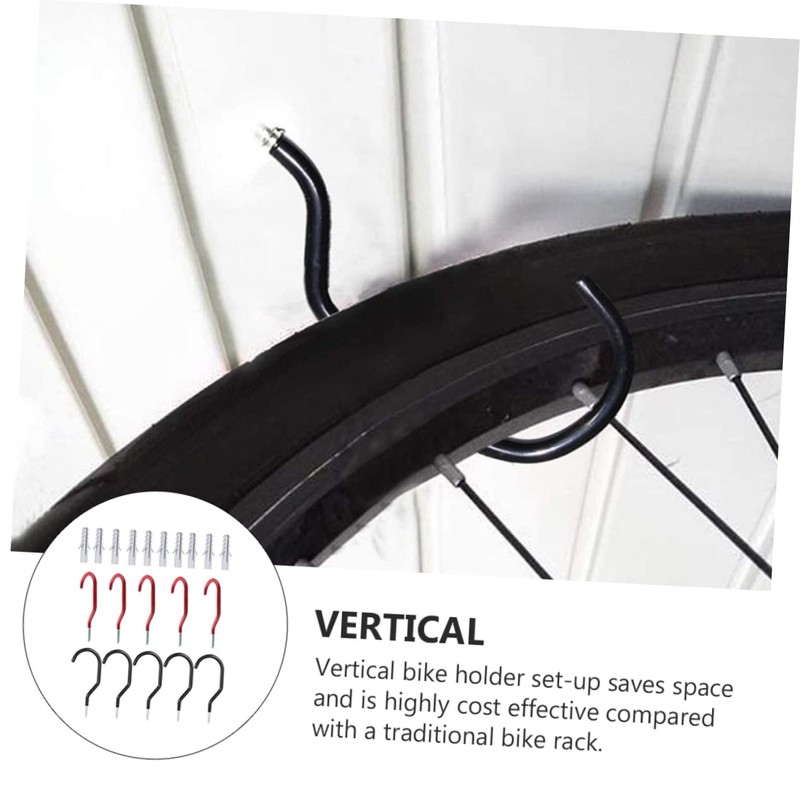 TEHAUX 10 Sets Bike Hooks Set for Wall Mounting Durable