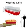 SISNOX 50 Packs of Disposable Mini Loaf Pans with Lids