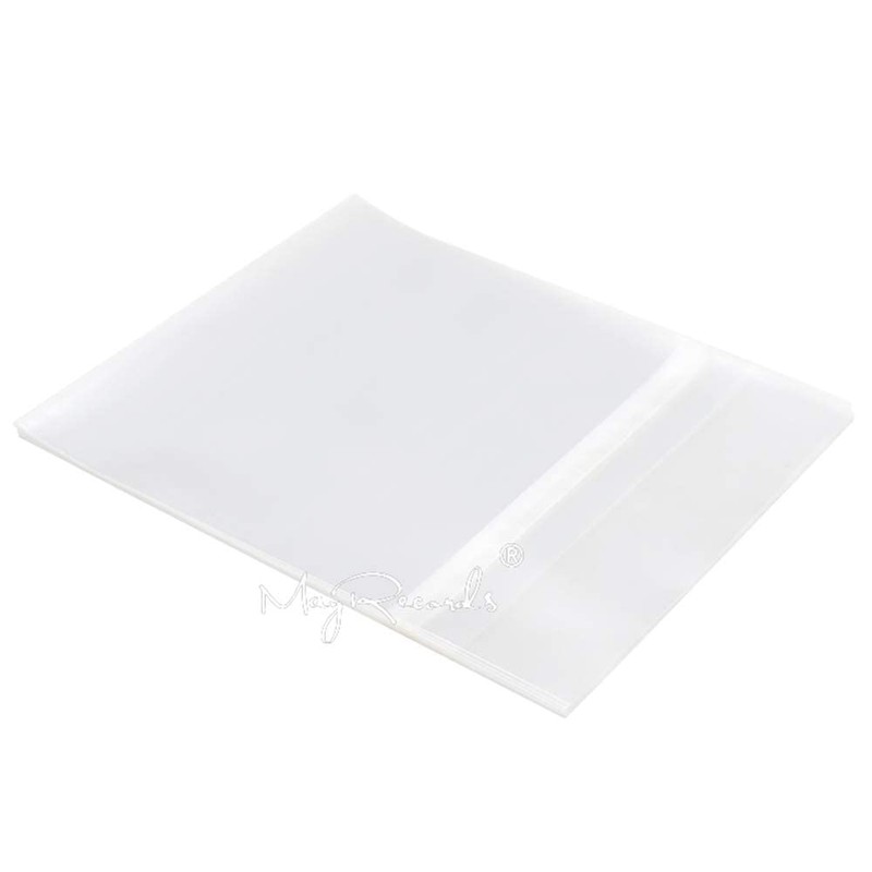 MayRecords 50pcs 7" EP OPP Bags LP Record Bags Taped