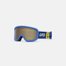 Giro Chico 2.0 Toddler Ski Goggles - Snowboard Goggles for Kids, Boys & Girls 2-4 - Blue Faces Strap with Amber Rose Lens