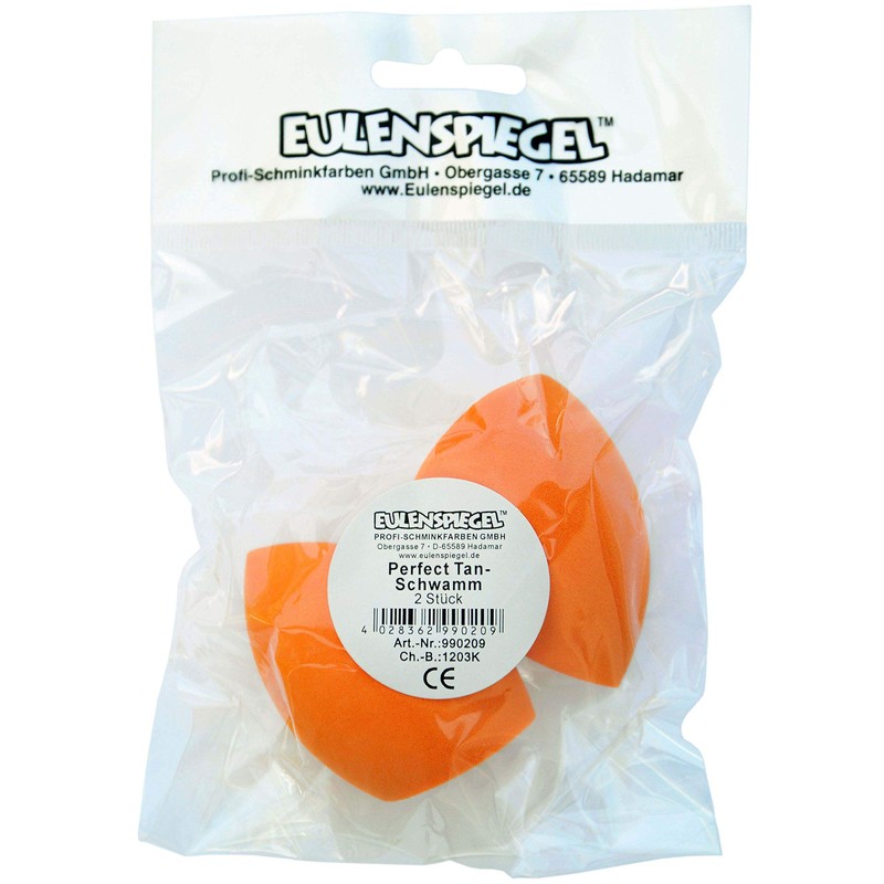 Eulenspiegel 990209 - Perfect Tan Sponge, Teardrop Shape, Make-Up Sponge,