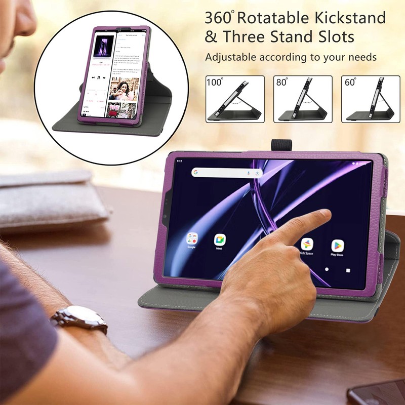 LiuShan Compatible with Acer Iconia Tab A8 Case，360 Degree Rotation