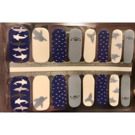 Unbranded Color Nail Polish Strips, 16ct. A DOLPHINS TALE  READ DESCRIPTION BELOW