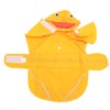 Dog Raincoat Waterproof Transparent PVC Brim Adjustable Hooded Dog Rain