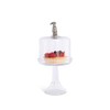 Vagabond House Handblown Glass Cheese/Dessert/Cupcake Stand with Dome Cover with