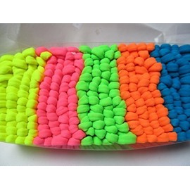 Fat-catz-copy-catz 80's Style Neon Coloured Hair Ponytail Girls Ladies Hair Bands Elastics (10x neon ponytail bands)