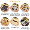 Sushi Mat, 2-Piece Natural Bamboo Roll Mat, Sushi Mat, Washable