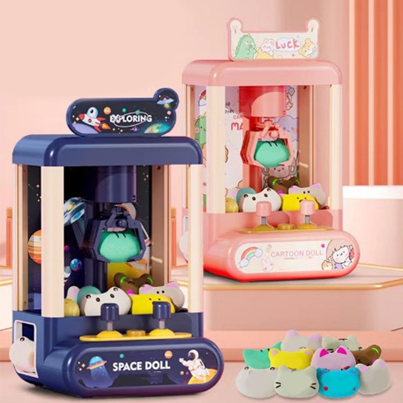 Mini Kids Claw Machine Miniature Twisting Balls Dolls Grabbing Machine