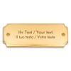 eckig 12,5 x 4,5 cm Brass Engraved Door Sign, Name