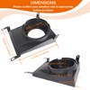 CUSAUTV 10" Under Seat Speaker Pod Panel for Maverick R,