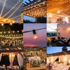 VAVOFO Outdoor String Lights 50FT Patio String Lights Outside Globe