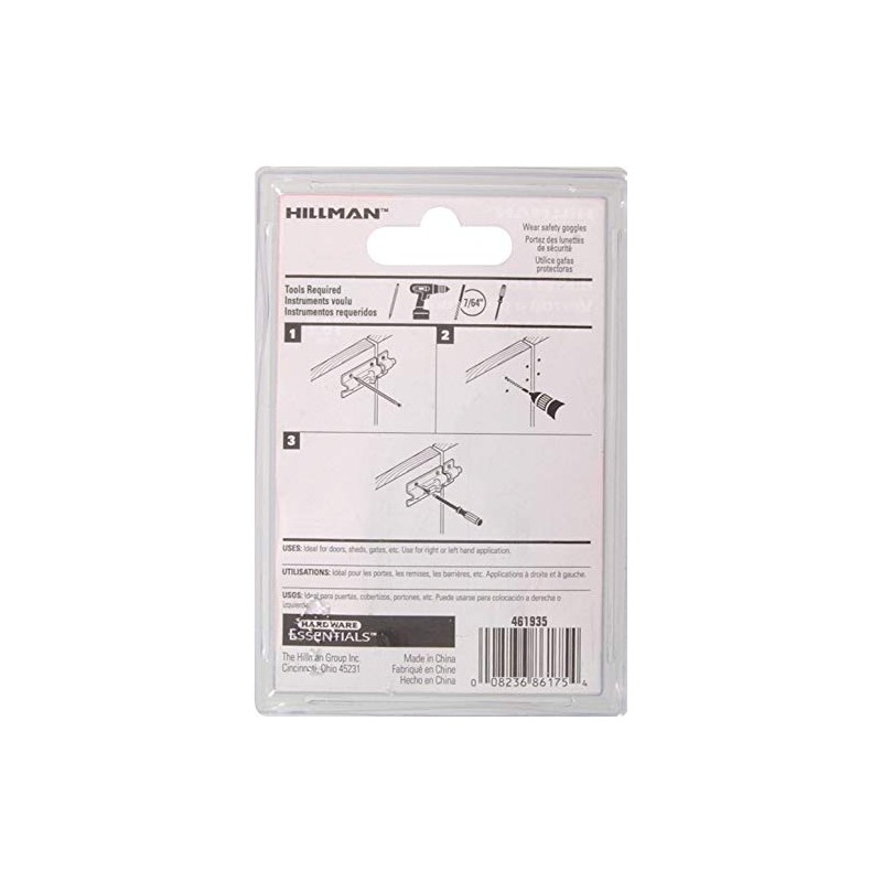 Hillman Hardware Essentials 851007 Barrel Bolt Zinc and Yellow Dichromate